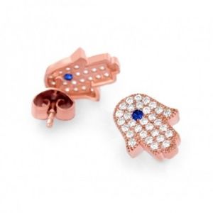 ROSE GOLD HAMSA EARRINGS
